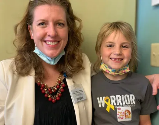 Dr Allen-Rhoades and Kenedi