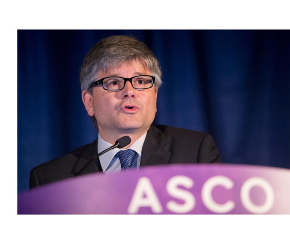 Dr. Jaume Mora presenting research at the 2016 ASCO Annual Meeting.