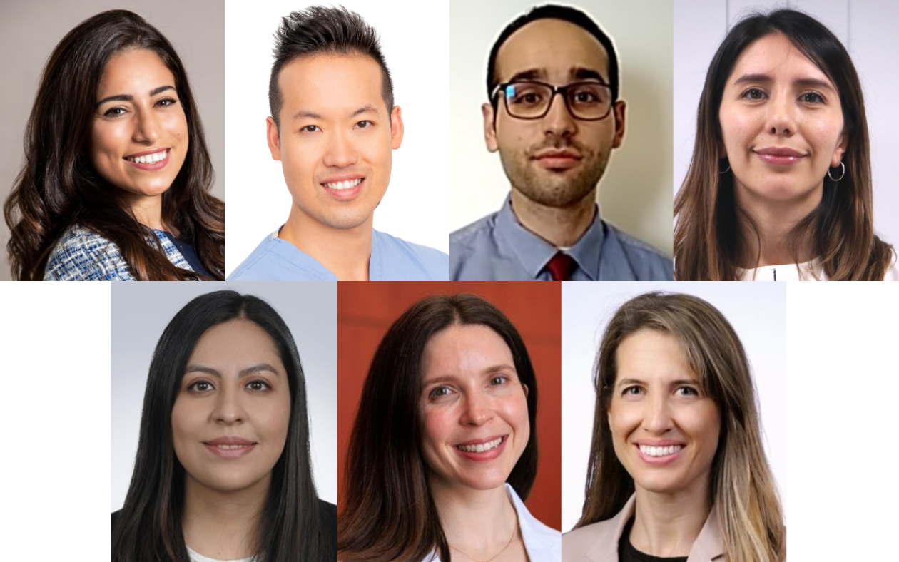 From top-left to bottom-right: Yara Abdou, MD; David W. Lim, MDCM, MEd, PhD, FRCSC; Hazim Ababneh, MD; Dana Narvaez, MD; Nataly Torrejon, MD; Allison Chang, MD, PhD; Adi Zoref-Lorenz, MD, PhD