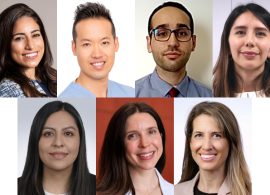 From top-left to bottom-right: Yara Abdou, MD; David W. Lim, MDCM, MEd, PhD, FRCSC; Hazim Ababneh, MD; Dana Narvaez, MD; Nataly Torrejon, MD; Allison Chang, MD, PhD; Adi Zoref-Lorenz, MD, PhD